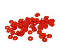 Abaodam Laveuse de Piano Résistante à L'usure Bruit 90pcs pour Accordage en Laine Rouge Petite Bague Moyenne, Accessoires pour Piano et Clavier