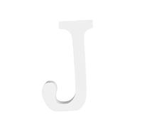 Abaodam Lettre J Bois Décoration Murale Alphabet DIY Mariage Anniversaire Maison Blanc