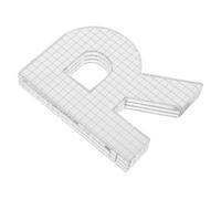 Abaodam Lettre Miroir Disco Argentée en Plastique pour Fête Rétro et Club | Surface Réfléchissante, Compacte et Réutilisable, Facile à Nettoyer, Stable en Pose, pour Cabine Photo