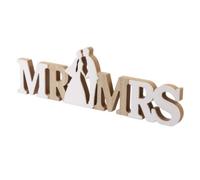 Abaodam Lettres en Bois Mr et Mrs pour Décoration de Mariage Adorable | Bois Sculpté, Réutilisable et Portable, Forme Lettres, pour Cérémonie, à Suspendre, Table et Atelier Couleur Aléatoire