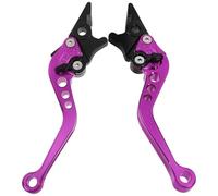 Abaodam Leviers de Frein pour Moto Pourpre 2pcs en Alliage D'aluminium Force de Freinage Améliorée, Polyvalents Design Unique, pour Passionnés de Moto