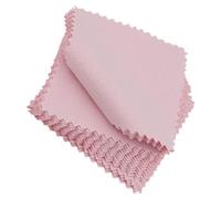 Abaodam Lingettes Nettoyantes pour Lunettes et Écrans 14x14 Cm en Microfibre Suédée Rose, Lot de 80 Pièces, Chiffon de Nettoyage Réutilisable pour Téléphone, Ordinateur et Bijoux, Haute