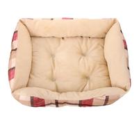 Abaodam Lit Chaud pour Animaux de Compagnie Style Noël en Coton Nid Douillet pour Chat et Chien Taille Moyenne Maison de Couchage Confortable pour Hiver Refuge Isolant pour Animaux