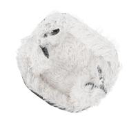 Abaodam Lit pour Chat Et Chien Doublé Pelucheux Épais, Coussin De Couchage Déhoussable Lavable en Coton, Taille Moyenne, Intérieur Et Voiture, Adapté Petits Animaux