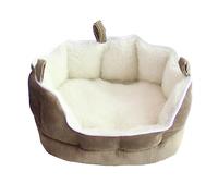 Abaodam Lit pour Petit Animal De Compagnie Hamac Suspendu pour Furet en Coton Marron Taille Moyenne Maison Confortable pour Animaux