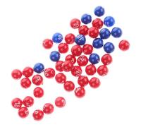 Abaodam Lot de 1 Set de Paquet de 50 Boules de Tirage au Sort Numérotées en Plastique Robuste, Petites Boules de Loto pour Activités de Fête et Loterie à Domicile, Accessoires