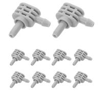 Abaodam Lot de 10 Adaptateurs en L pour Tensiomètre Électronique Connecteur de Bras Compatible Usage Domestique, Kit Accessoire Portable pour Moniteur de Pression Artérielle, Raccord