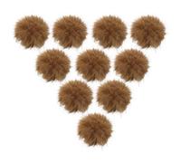 Abaodam Lot de 10 Balles pour Chat D'intérieur en Mousse Moelleuse Marron Jouets Interactifs Rebondissants pour Chatons, Légers, Sûrs et Faciles à Nettoyer, d'exercice Antistress