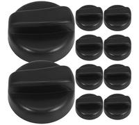 Abaodam Lot de 10 Boutons de Commande 8 MM pour Chauffage Extérieur Compatible Chauffe-Terrasse et Brasero en Plastique Noir Solide Pièces Détachées pour Allumeur Électronique et