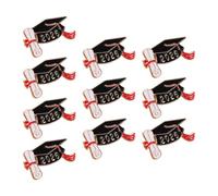Abaodam Lot de 10 Broches Émaillées Graduation en Métal Robuste, Insignes Commémoratifs pour Fête de Remise de Diplômes, Accessoires Souvenirs pour Décoration Baccalauréat et
