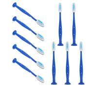 Abaodam Lot de 10 Brosses à Dents Courtes Antiselfharm en Nylon et Pp pour Hôpitaux Psychiatriques et Centres de Détention, Mini Brosses à Dents Portables à Poils Fins