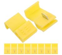 Abaodam Lot de 10 Connecteurs de Fils à Épissure Rapide sans Soudure Jaunes, Étanches et Haute Tension, pour Câblage Automobile Sécurisé et Raccordement Câble Réseau Facile