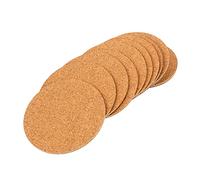 Abaodam Lot de 10 dessous de verre ronds en liège durable pour pots de fleurs, plaque de plantes légère empêchant les fuites d'eau pour une utilisation en intérieur et en extérieur