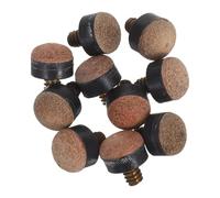 Abaodam Lot de 10 Embouts de Queue de Billard à Visser en Cuir de Vachette 11 MM Kit de Rechange Solide pour Snooker et Billard Accessoires de Remplacement pour Jeu Précis et Contrôle