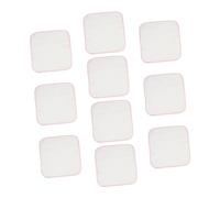 Abaodam Lot de 10 Mouchoirs en Coton Double Épaisseur pour Bébé, Serviettes de Salive Rouges Petites Tailles, Doux et Respirants, pour Visage et Soins Quotidiens des -nés