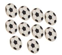 Abaodam Lot de 10 Pins en Émail de Football - Badges de Collection Football en Métal - Broches Supporteurs pour Fête Sportive, Souvenirs de Match et Accessoires Fans, Épinglettes