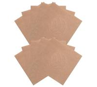 Abaodam Lot de 10 Pochettes Perforées en Papier Kraft Brun 120 G pour Disques Vinyles 7 Pouces, Angle Droit, Ventilation Intégrée, Support de Rangement et Étui de Protection pour Vinyles