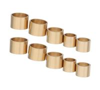 Abaodam Lot de 10 Protège-Joints en Laiton Poli pour Queue de Billard, Embouts à Visser 9-13mm, Accessoires Solide pour Remplacement Précis, Kit Adapté aux Joueurs de Billard en