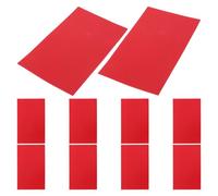 Abaodam Lot de 10 Protège-talons Antidérapants en Silicone Rouge 130x80mm Ép 1mm pour Talons Hauts, Semelles Silencieuses Adaptables, Kit D’entretien Chaussures Femmes,