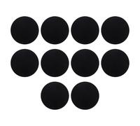 Abaodam Lot de 10 Tapis de Pot en Ptfe Noir Antiadhésif, Découpables et Haute Durabilité, pour Cuisson et Projets de Transfert de Chaleur