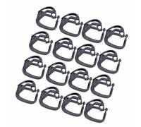 Abaodam Lot de 100 Crochets Robustes en Abs pour Filet D'ombrage Noir, Clips Lisses pour Serrage, Accessoires Jardin Pratiques pour Fixation Facile