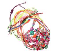 Abaodam Lot de 12 bracelets colorés en perles de fruits esthétiques pour un design doux pour l'été et la plage pour garçons