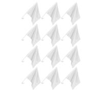 Abaodam Lot de 12 Drapeaux Portatifs Vierges à Décorer, 30x45 Cm, Blancs, Drapeaux à Main DIY pour Voiture, Installation sans Outil, Décoration Extérieure et Événementielle