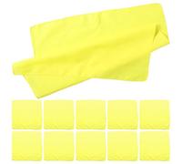 Abaodam Lot de 12 Foulards Carrés Multifonctionnels en Polyester Jaune 55X55 CM Cache-Cou Coupe-Vent et Absorbant la Transpiration pour Cyclisme Randonnée et Sports d'Aventure en