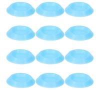 Abaodam Lot de 12 Mini Mangeoires Bleues en Plastique Solide pour Cafards, Bols Multifonctions pour Reptiles, Bernard-l’hermite et Petits Animaux, pour Terrariums et Alimentation