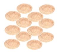Abaodam Lot de 12 Nids d'oiseaux Artificiels en Mousse Décoration Intérieure Et Extérieure Accessoires De Jardin Couleur Rose Pâle pour Mariage Et