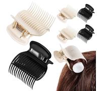 Abaodam Lot de 12 Pinces à Cheveux en Plastique Abs pour Filles et Femmes, Clips Serrage-cheveux pour Fixer Fermement les Bigoudis Chauffants et Créer de Belles Boucles