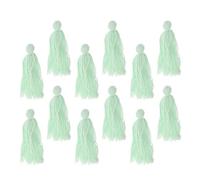 Abaodam Lot de 12 Supports de Ponte pour Aquarium, Surface d'escalade en Tissu Mélangé, Cachette pour Crevettes et Poissons, Herbe de Reproduction Flottante Décorative Vert