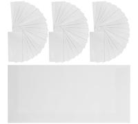 Abaodam Lot de 120 Enveloppes Blanches en Papier Offset, Petite Taille pour Stockage D'argenté et Tickets, pour Lettres Manuscrites ou Invitations de Fête