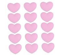 Abaodam Lot de 15 Amortisseurs en Forme De Cœur pour Raquettes De Tennis Amortisseurs en Silicone pour Raquettes De Tennis De Vibrations en Forme De Cœur Rose Mignon