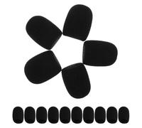 Abaodam Lot de 15 Bonnettes Anti-vent en Mousse Dense pour Microphone sans Fil, Petite Protection Réutilisable Compatible Micros-cravates, du Bruit du Vent, Accessoire Essentiel