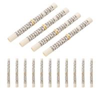 Abaodam Lot de 15 Rouleaux de Mezouza Artisanale 7,5 Cm Anneau Doré Parchemin Hébreu Casher de Bénédiction pour Porte, Décoration Murale Juive, Message Spirituel pour Maison et