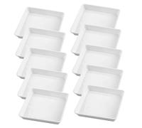 Abaodam Lot de 15 Soucoupes Rondes pour Plantes Bacs À Eau Pots De Fleurs D'Intérieur Bacs D'Égouttement Jardinières Carrées Soucoupes Drainage Hydroponique Jardin
