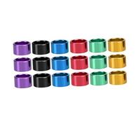 Abaodam Lot de 18 Bagues Colorées en Aluminium pour Pattes D’Oiseaux De Volière, Identification Multicolore, Taille Standard, pour Pigeons, Poules Et Petits Oiseaux, Usage Élevage Et Suivi Sanitaire