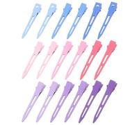 Abaodam Lot de 18 Pinces à Cheveux sans Pliure en Alliage, Design sans Couture pour Gérer les Petites Mèches, Accessoires pour Coiffure Femme