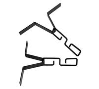 Abaodam Lot de 2 Adaptateurs de Gouttière Noirs en V pour Chaînes de Pluie Clips de Drainage Résistants aux Intempéries Installation Facile pour Gestion des Eaux Pluviales en Extérieur