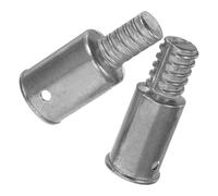 Abaodam Lot de 2 Adaptateurs Filetés Métalliques Robustes 22 Mm et 25 Mm, Raccords Mâles pour Manches de Balai et Perches de Nettoyage, Compatibles Outils de Nettoyage Sols et