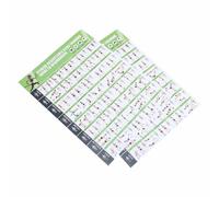 Abaodam Lot de 2 Affiches D'exercices Bandes de Résistance, Posters Laminés pour Entraînement Complet du Corps, Tableau Mural D'entraînement pour Fitness, Yoga, Étirements et