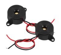 Abaodam Lot de 2 Avertisseurs Sonores Piézoélectriques Actifs DC 3-24 V, Buzzer Électrique Continu pour Alarmes et Jeux, Alarme Sonore Puissante Adaptée Trottinette Électrique et