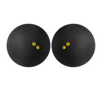 Abaodam Lot de 2 Balles de Squash Professionnelles Doubles Points Jaunes Caoutchouc Haute Élasticité Ultra Lente Petites Balles d'Entraînement pour Raquette Squash Amélioration des