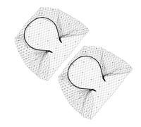 Abaodam Lot de 2 Bandeaux Voilette en Tulle Noir avec Strass Incrustés, Serrage-tête Léger et Confortable pour Mariage, Enterrement de Vie de Jeune Fille, Accessoire Élégant pour