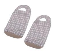 Abaodam Lot de 2 Bavoirs Imperméables pour Adultes Âgés Grands Tabliers Repas avec Ramasse-Miettes Amovible Protection Alimentaire Réutilisable Fermeture Auto-Agrippante pour Repas à