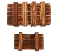 Abaodam Lot de 2 Boîtes à Tiroirs Puzzle en Bois, Casse-tête Secret pour Garçon et Filles, Éducatif Stimulant, Grosse et Petite Taille, Coffret à Énigmes Portatif pour Développement