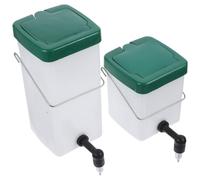Abaodam Lot de 2 Bouteilles d'eau Automatiques Anti-Goutte pour Lapin et Cochon d'Inde Capacité 600 ML 1 L Plastique Sûr Fourniture de Cage Pratique pour Petits Animaux