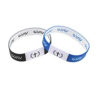 Abaodam Lot de 2 Bracelets Bibliques Élastiques pour Hommes et Femmes Versets Bibliques Inspirants Couleurs Bleu et Blanc Noir et Blanc Taille pour Événements Spirituels et Présents