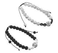 Abaodam Lot De 2 Bracelets De Football Bracelets Pour Les Jours De Match Pour Les Fans De Foot Pour Les Fêtes Sportives